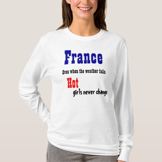 Frankrijk weert t t-shirts (Voorkant)