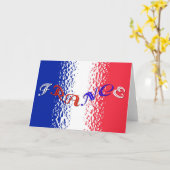 Frankrijk Wenskaart Kaart (Gele Bloem)