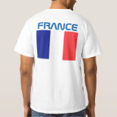 Frankrijk Wereld Voetbal T-Shirt (Achterkant)