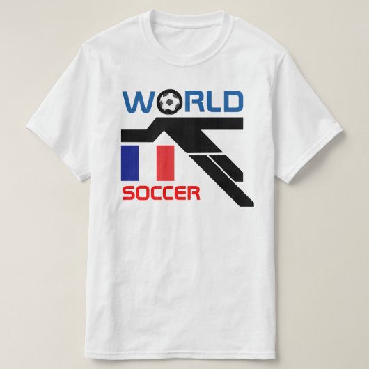 Frankrijk Wereld Voetbal T-Shirt (Design voorkant)
