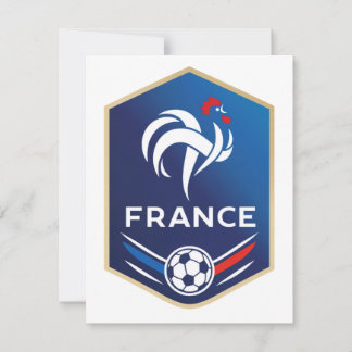 Frankrijk Wereld Voetbalteam Fan T-shirt | Frans Bedankkaart