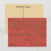 Frankrijk,    Wereldoorlog I, Verdun Briefkaart (Voorkant / Achterkant)