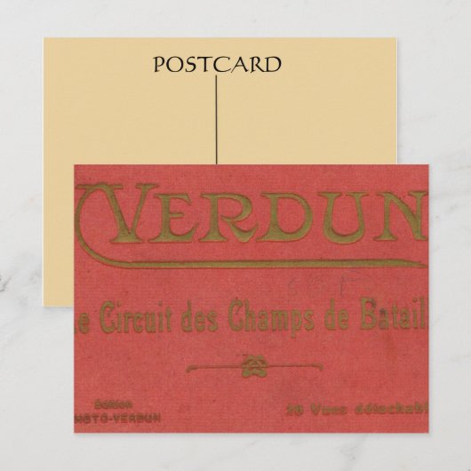 Frankrijk,    Wereldoorlog I, Verdun Briefkaart (Voorkant / Achterkant)