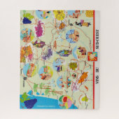 Frankrijk Wijnkaart 16x20 Legpuzzel (Verticaal)