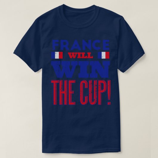 Frankrijk wint de beker t-shirt (Design voorkant)