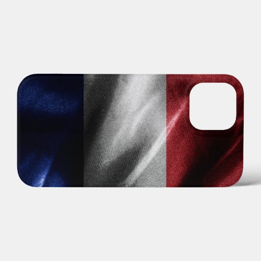 Frankrijk zijde vlag Case-Mate iPhone case (Achterkant (horizontaal))