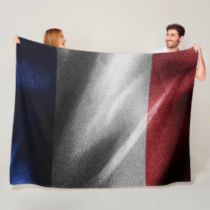 Frankrijk zijde vlag fleece deken