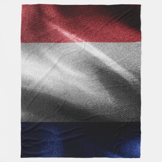 Frankrijk zijde vlag fleece deken (Voorkant)