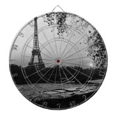 -Frankrijk zonsondergang Eiffeltoren Dartbord (Voorkant)