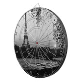 -Frankrijk zonsondergang Eiffeltoren Dartbord (Voorkant Rechts)