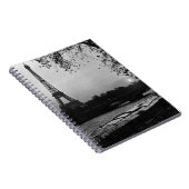 -Frankrijk zonsondergang Eiffeltoren Notitieboek (Rechterzijde)