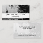 -Frankrijk zonsondergang Eiffeltoren Visitekaartje (Voorkant / Achterkant)