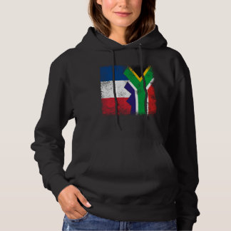 Frankrijk Zuid-Afrika vlaggen half Zuid-Afrikaans Hoodie