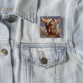 Frankrijk Zuid-Amerika Vierkante Button 5,1 Cm (In situ)