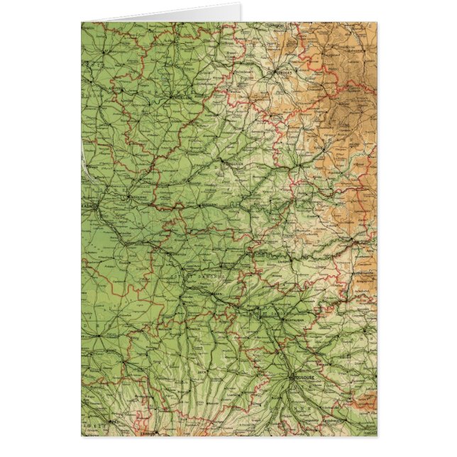 Frankrijk zuidwestelijk deel Bordeaux (Voorkant)