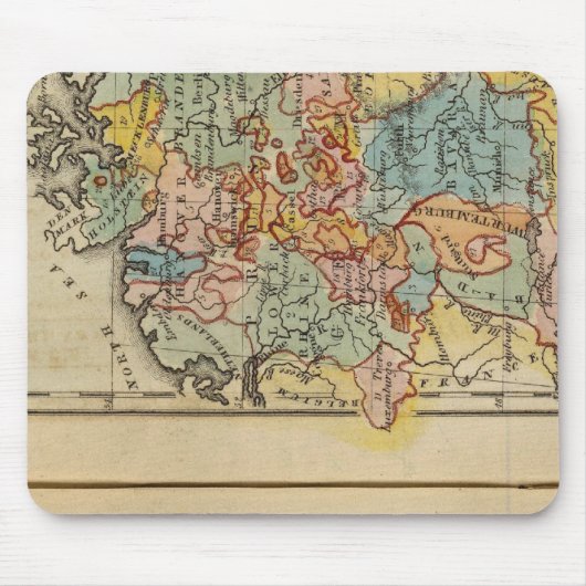 Frankrijk, Zwitserland, Duitsland Muismat (Voorkant)