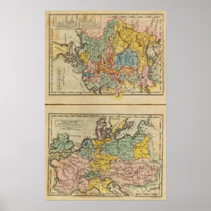 Frankrijk, Zwitserland, Duitsland Poster