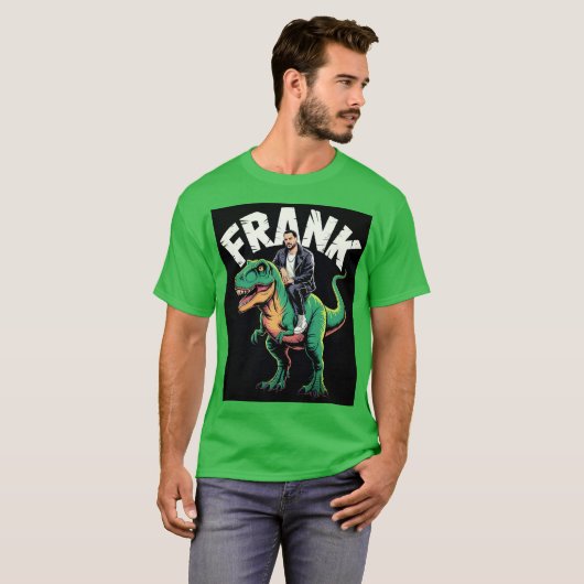 Frank's Dino Ride T-shirt (Voorkant volledig)