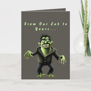 Frank's Domme Monster - Grappige Frankenstein Mons Feestdagen Kaart