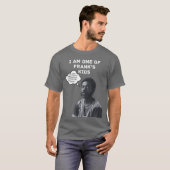 Frank's Kinder donkergrijze Shirt/Witte tekst T-shirt (Voorkant volledig)