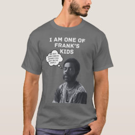 Frank's Kinder donkergrijze Shirt/Witte tekst T-shirt