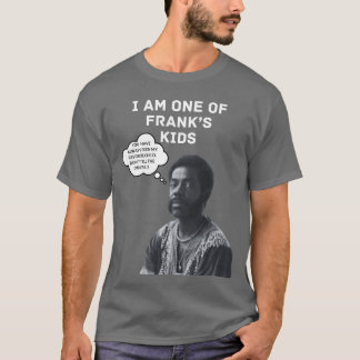 Frank's Kinder donkergrijze Shirt/Witte tekst T-shirt