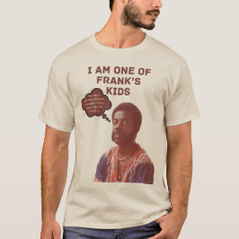 Frank's Kinder Zand Shirt/Bruine Tekst T-shirt
