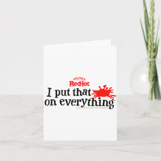 Frank's Redhot I Put That On Everything Hot Sauce  Kaart