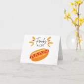 Franks veel - Pun bedankje Kaart (Gele Bloem)