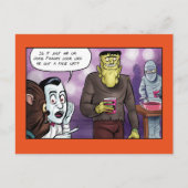 Franky's Face Lift Halloween Briefkaart (Voorkant)