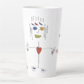 'Frannie' - Open voor het ontvangen van Latte Mok (Voorkant)