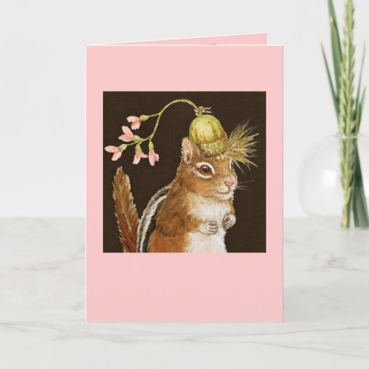Frannie the chipmunk card kaart (Voorkant)