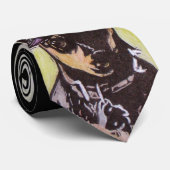 Frannie the Jazzy Min Pin Stropdas (Opgerold)