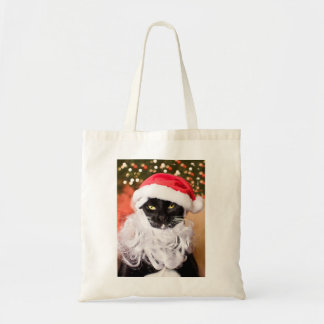 Franny Claus Sad Santa Kat Tote Bag