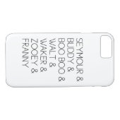 Franny Zooey Glass Family iPhone 7 hoesje (Achterkant (Horizontaal))