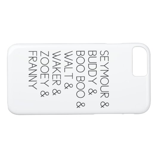 Franny Zooey Glass Family iPhone 7 hoesje (Achterkant (Horizontaal))