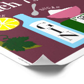 Frans 75 Champagne Cocktail Poster (Hoek)