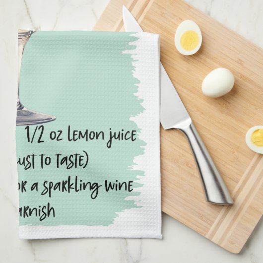 Frans 75 Cocktail Recipe Theedoek (Quarter Fold)