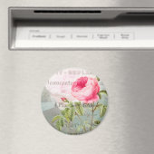 Frans Accent Roos Round Magnet (Insitu (Vaatwasser))