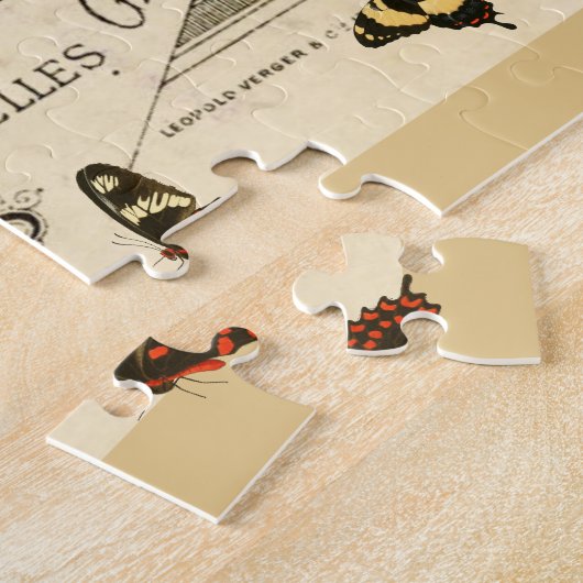 Frans AD met  butterflies, VS 2 Legpuzzel (Zijkant)