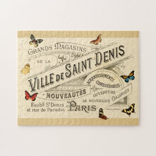 Frans AD met butterflies, VS 2 Legpuzzel (Horizontaal)