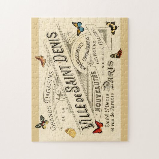 Frans AD met butterflies, VS 2 Legpuzzel (Verticaal)