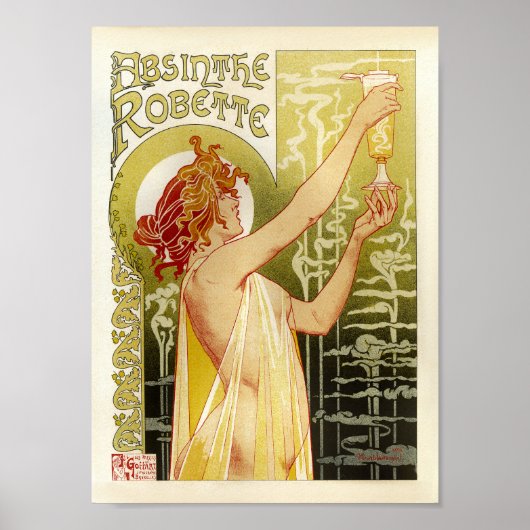  Frans Adverteren Absinthe Robette Lady Poster (Voorkant)