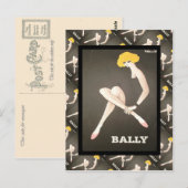  Frans adverteren, Bally, schoenen Briefkaart (Voorkant / Achterkant)