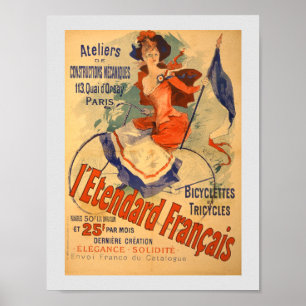  Frans Adverteren Bicyclettes 1891 Poster