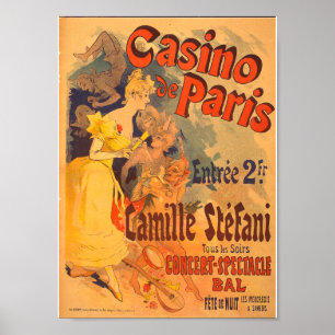  Frans Adverteren casino de Paris 1891 Poster