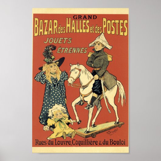 Frans Adverteren Grand Bazar des Halles Poster (Voorkant)