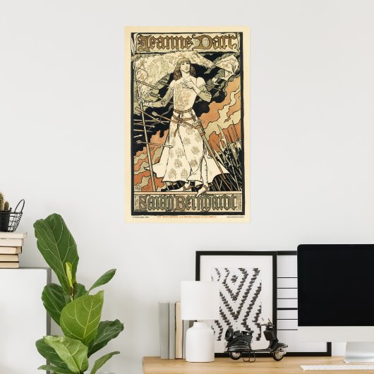  Frans Adverteren Jeanne Darc 2 Poster (Thuiskantoor)