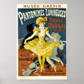  Frans Adverteren Pantomimes Lumineuses Poster (Voorkant)