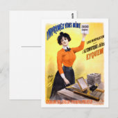 Frans Adverteren Poster teruggezet Briefkaart (Voorkant / Achterkant)